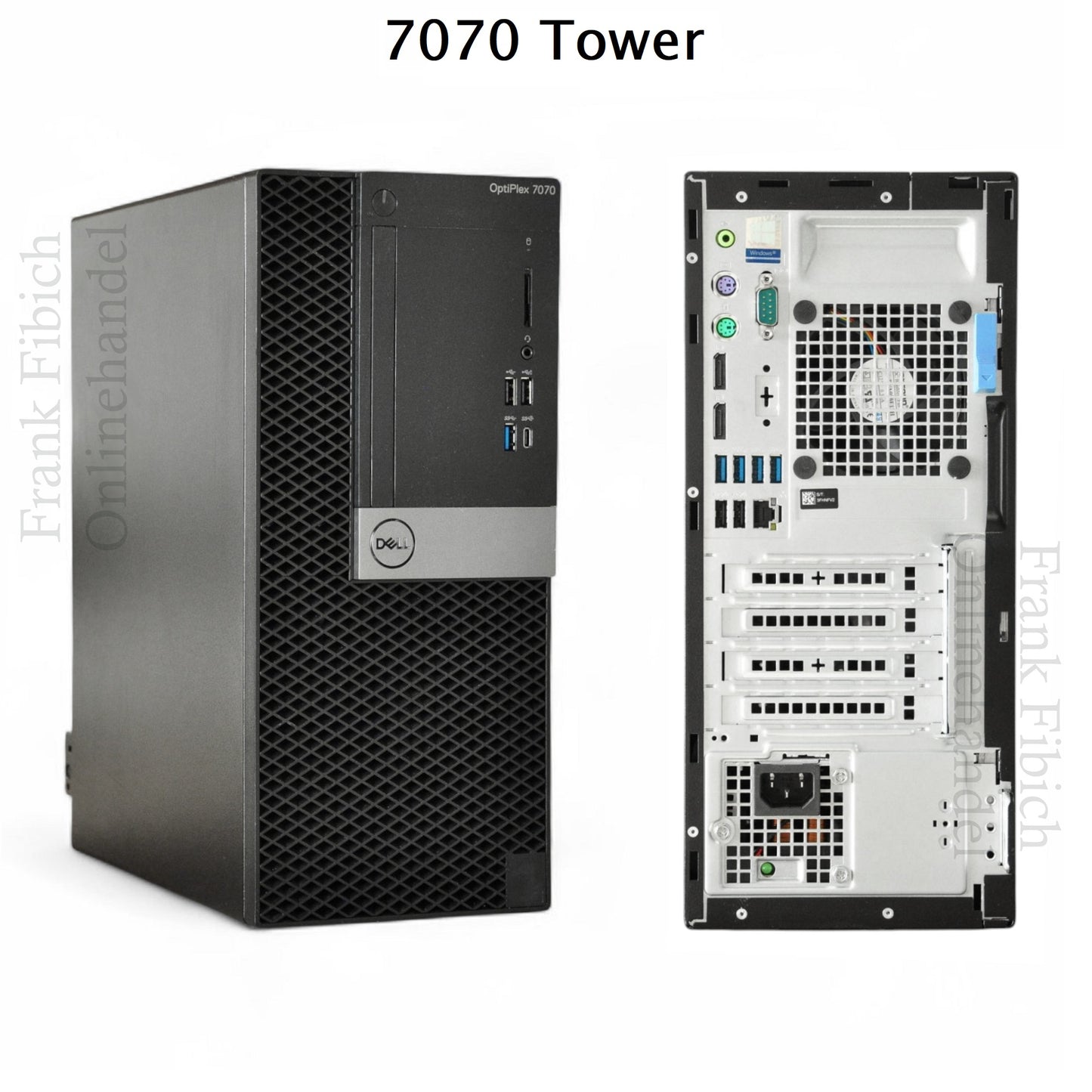 Dell Optiplex 7070 Tower i3 i5 i7 - NVMe SSD - bis zu 128GB RAM - Win 11 Pro