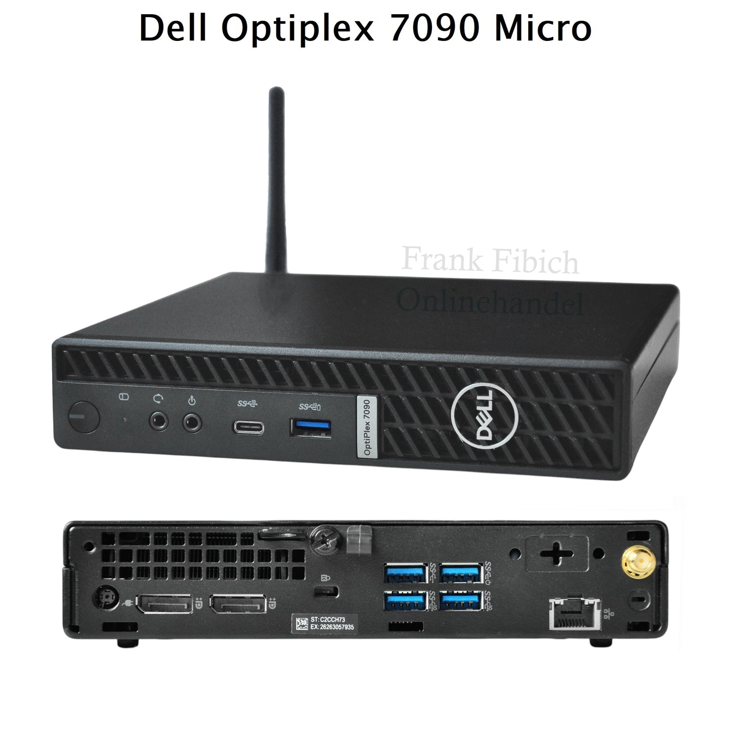 Mini PC Dell Optiplex 7090 Micro i3 i5 i7 - NVMe SSD - bis zu 64GB RAM - Win 11 Pro - WLAN/BT