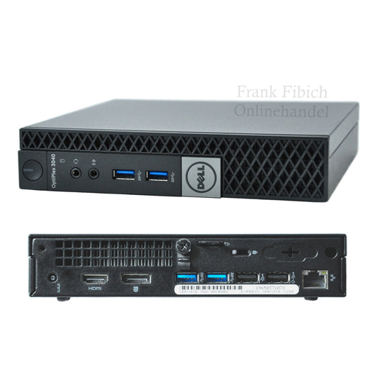 Mini PC Dell Optiplex 3040 Micro i3 i5 i7 - SATA SSD - bis zu 16GB RAM - Win 11 Pro