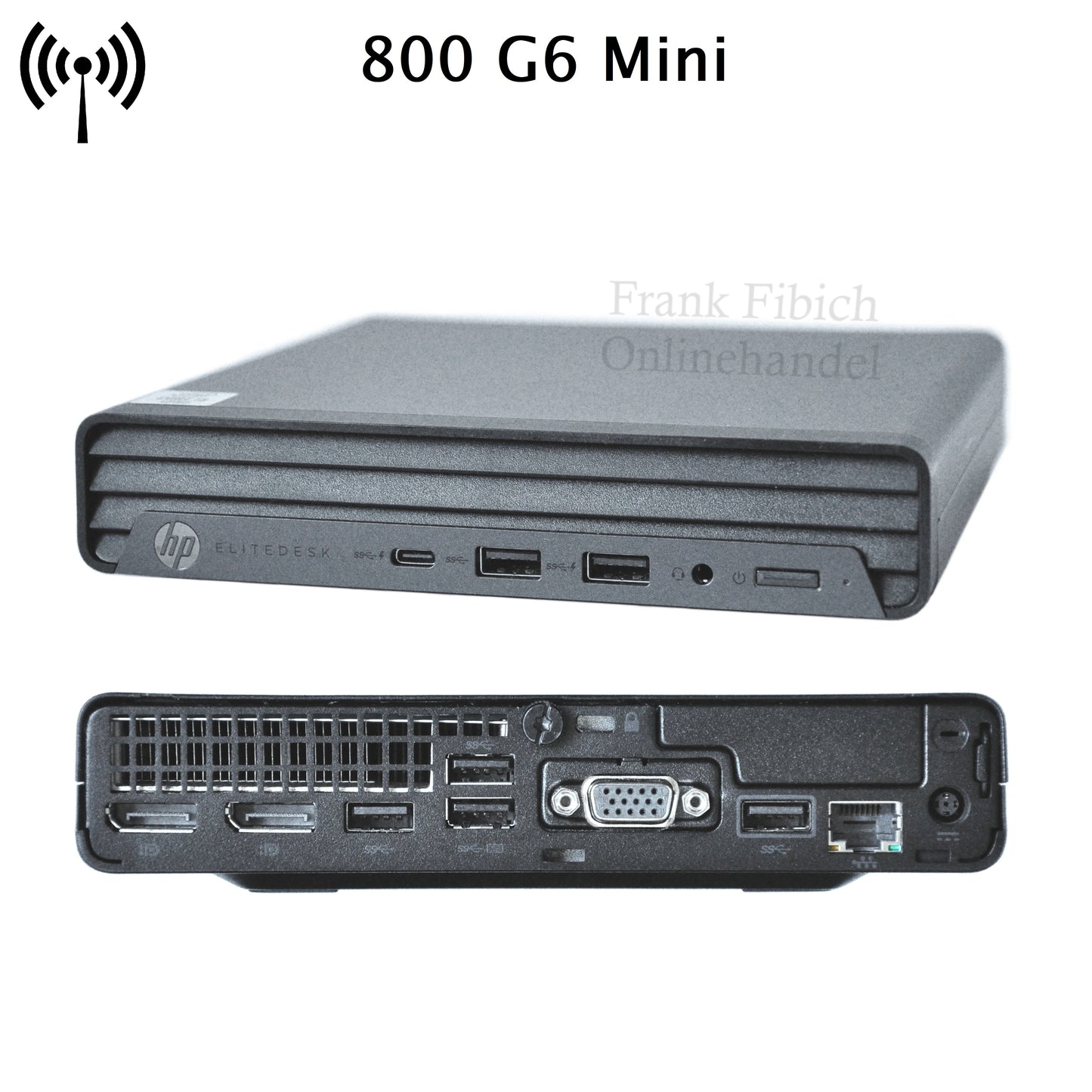 Mini PC HP EliteDesk 800 G6 Mini i3 i5 i7 i9 - NVMe SSD - bis zu 64GB RAM - Win 11 Pro - WLAN/BT