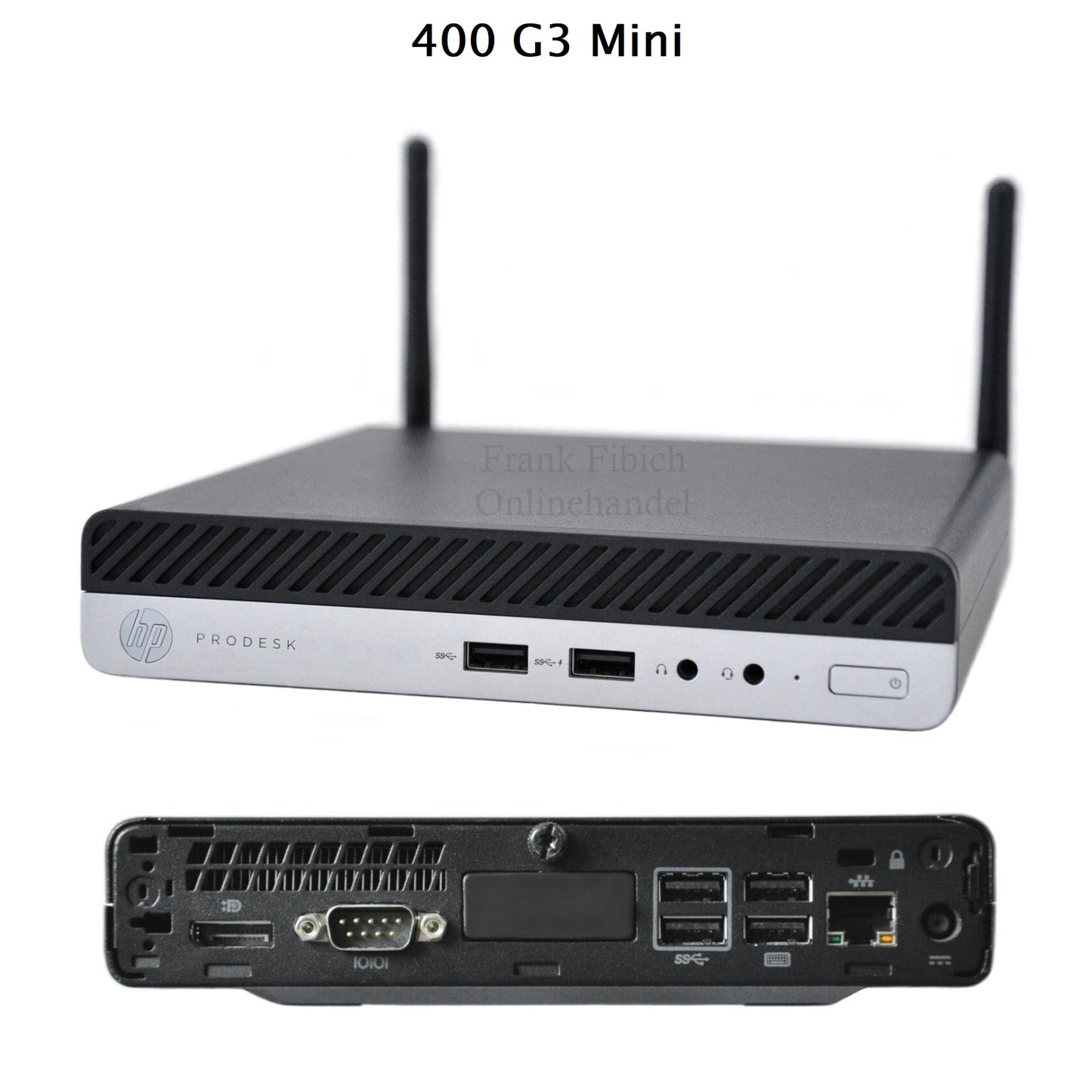 Mini PC HP EliteDesk 400 G3 Mini i3 i5 i7 - NVMe SSD - bis zu 64GB RAM - Win 11 Pro - WLAN/BT
