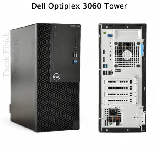 Dell Optiplex 3060 Tower i3 i5 i7 - NVMe SSD - bis zu 64GB RAM - Win 11 Pro