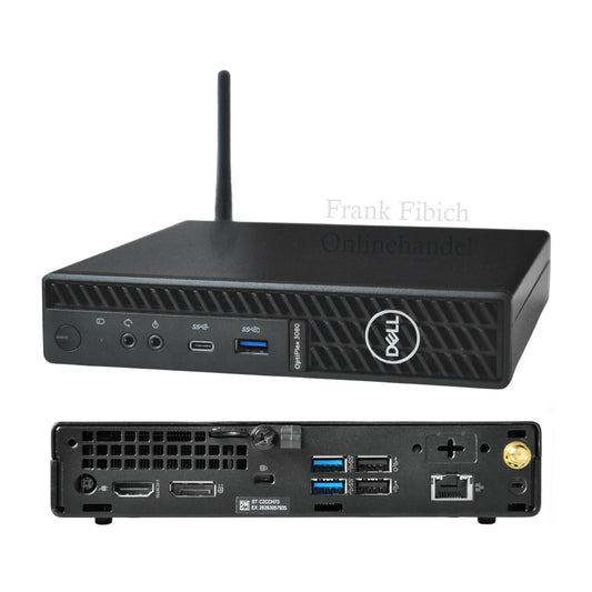 Mini PC Dell Optiplex 3080 Micro i3 i5 i7 - NVMe SSD - bis zu 64GB RAM - Win 11 Pro - WLAN/BT