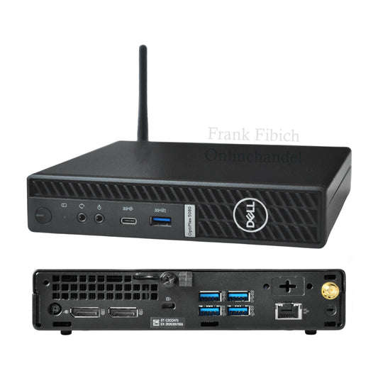 Mini PC Dell Optiplex 5080 Micro i3 i5 i7 - NVMe SSD - bis zu 64GB RAM - Win 11 Pro - WLAN/BT