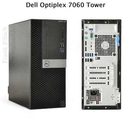 Dell Optiplex 7060 Tower i3 i5 i7 - NVMe SSD - bis zu 128GB RAM - Win 11 Pro