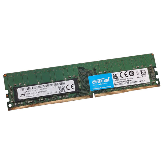 Crucial Micron 16GB PC4-2133P-E DIMM 2Rx8 DDR4-2133 CL15 Unbuffered ECC MTA18ASF2G72AZ-2G1B1 / CT16G4WFD8213