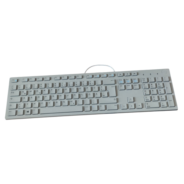 Dell KB216p QWERTZ grau flach deutsche USB Tastatur, gebraucht