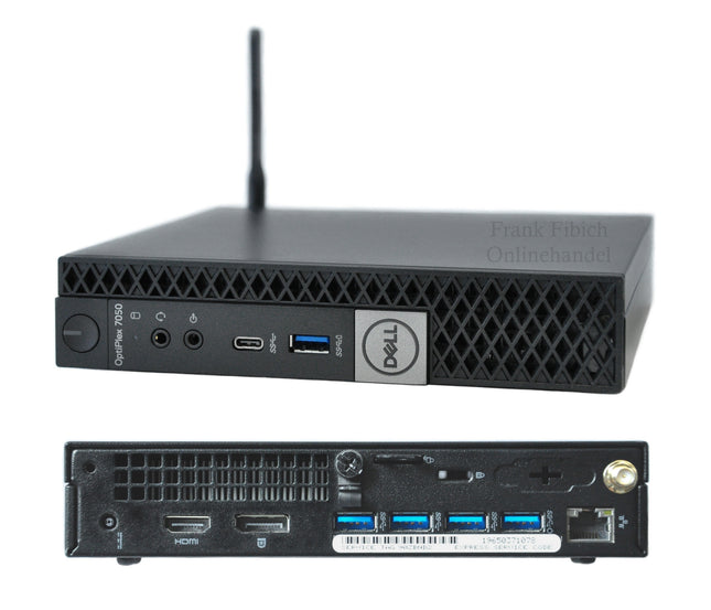 Mini PC Dell Optiplex 7050 Micro i3 i5 i7 - NVMe SSD - bis zu 64GB RAM - Win 11 Pro - WLAN/BT