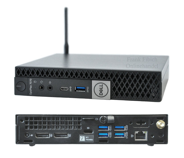 Mini PC Dell Optiplex 7070 Micro i3 i5 i7 - NVMe SSD - bis zu 64GB RAM - Win 11 Pro - WLAN/BT