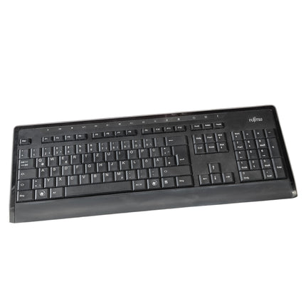 Fujitsu KB900 QWERTZ schwarz flach deutsche USB Tastatur, gebraucht
