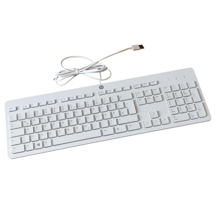 HP SK-2120 QWERTZ weiß flach deutsche USB Tastatur P/N: 911503-041