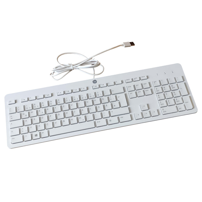 HP SK-2120 QWERTZ weiß flach deutsche USB Tastatur P/N: 911503-041