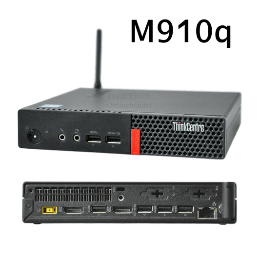 Mini PC Lenovo ThinkCentre M910q tiny i3 i5 i7 - NVMe SSD - bis zu 64GB RAM - Win 11 Pro - WLAN/BT