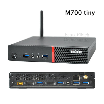 Mini PC Lenovo ThinkCentre M700 tiny i3 i5 i7 - M.2 SSD - bis zu 64GB RAM - Win 11 Pro - WLAN/BT - HDMI