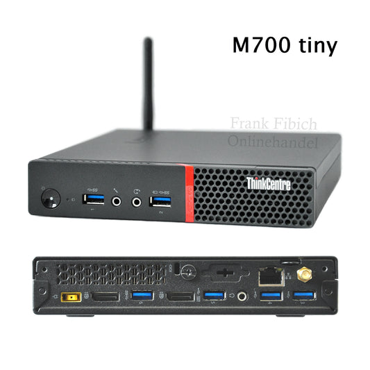 Mini PC Lenovo ThinkCentre M700 tiny i3 i5 i7 - M.2 SSD - bis zu 64GB RAM - Win 11 Pro - WLAN/BT - HDMI
