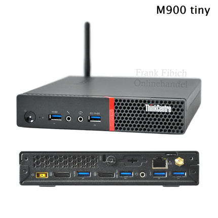Mini PC Lenovo ThinkCentre M900 tiny i3 i5 i7 - M.2 SSD - bis zu 64GB RAM - Win 11 Pro - WLAN/BT