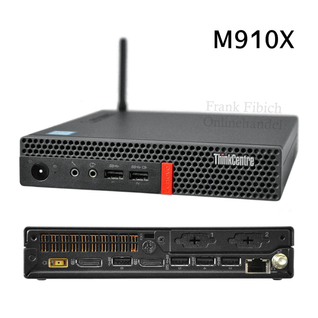 Lenovo ThinkCentre M910X Mini PC i3 i5 i7 - NVMe SSD - up to 64GB RAM - Win 11 Pro - WLAN/BT