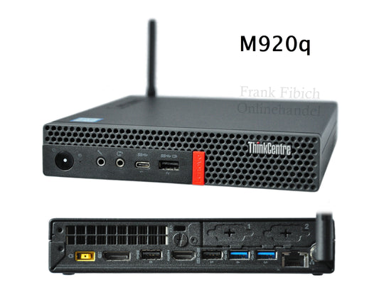 Mini PC Lenovo ThinkCentre M920q tiny i9 9900T 8C/16T - NVMe SSD - bis zu 64GB RAM - Win 11 Pro - WLAN/BT