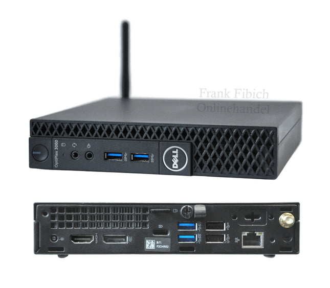 Mini PC Dell Optiplex 3060 Micro i3 i5 i7 - NVMe SSD - bis zu 64GB RAM - Win 11 Pro - WLAN/BT