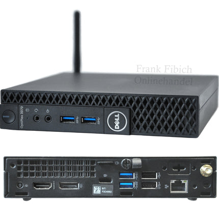 Mini PC Dell Optiplex 3070 Micro i3 i5 i7 - NVMe SSD - bis zu 64GB RAM - Win 11 Pro - WLAN/BT