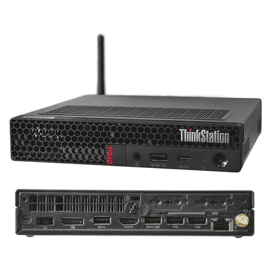 Mini PC Lenovo ThinkStation P340 tiny Intel 10. Gen - NVMe SSD - bis zu 64GB RAM - Win 11 Pro - WLAN/BT